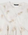 Y Notch Peplum Top Embroi, OFF WHITE, XS