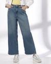 HIGH RISE FULL LENGTH W, MEDIUM BLUE, 26