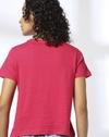 GROW REGULAR CROP BODY TEE, PINK, S