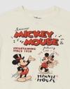 Disney - Women Mickey Mouse Print Boxy Fit Round-Neck T-Shirt