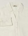 Seersucker Shirt with Wide Cuf, WHITE, L
