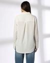 Seersucker Shirt with Wide Cuf, WHITE, L