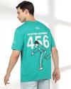 Men Squid Game Print Relaxed Fit Crew-Neck T-Shirt