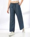 MID WAIST FULL LENGTH WID, Dark BLUE, 32