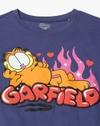 Women Garfield Print Loose Fit Crew-Neck T-Shirt