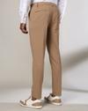 Men Slim Fit Flat-Front Trousers