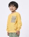 CREW NECK SWEATSHIRT, YELLOW, 8-9Y
