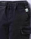 SULPHUR DYED JOGGERS, BLACK, 2-3Y