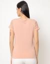Round-Neck Top with Lace Yoke