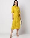FIG DRESSES, YELLOW, S