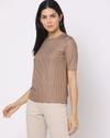 Ribbed Crew-Neck T-Shirt