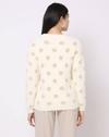 FIG SWEATERS, WHITE, XS