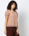 FIG TOPS, BROWN, XL
