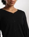 FIG CARDIGANS, JET BLACK, XXL