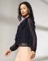 FIG TOPS, NAVY, XS