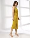 Square Neck Sleeveless Dress, LIME, XS