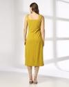 Square Neck Sleeveless Dress, LIME, XS
