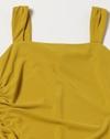 Square Neck Sleeveless Dress, LIME, XS