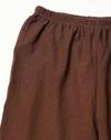 TEXTURED KNIT WIDE LEG TROUSER, BROWN, L