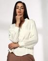 Rib V Neck placket full s, OFF WHITE, XL