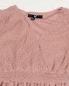 Wrap dress with Smocking detai, PINK