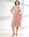 Wrap dress with Smocking detai, PINK