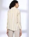 Full Sleeve Printed Satin, OFF WHITE, L