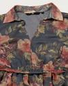 Floral with Foil printed midi d, GREY, S