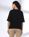 BOXY FIT RHINESTONE EMBELLISHE, BLACK, M