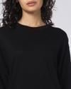 BOXY FIT RHINESTONE EMBELLISHE, BLACK, M
