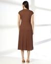 ROUND NECK DROP SHOULDER DRE, BROWN, XXL