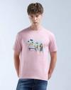 Men Printed Relaxed Fit Crew-Neck T-Shirt