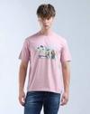 Men Printed Relaxed Fit Crew-Neck T-Shirt