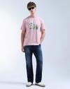 Men Printed Relaxed Fit Crew-Neck T-Shirt