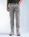 Men Relaxed Tapered Fit Stone Washed Jeans