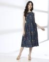 Strappy Indigo dress styl, Dark BLUE, XS