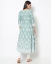 Floral Print Round-Neck A-line Kurta