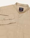 Men Slim Fit Shirt with Band Collar