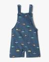 ALLOVER AOP DUN W HS, Dark BLUE, 12-18M