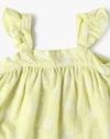 WOVEN TOP W SRAPY RUFFLE, GREEN, 12-18M