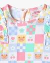 SOLID DUN W PRINTED TEE, PINK, 6-12M