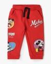 MICKEY PLACEMENT PRINT, DARK RED, 6-12M