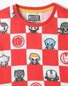 MARVEL CHECKS TEE, RED, 18-24M