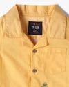 OMBREY SHIRT WITH PLACEM, YELLOW, 18-24M