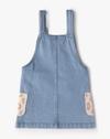 DUNGAREE WITH CROCHET P, LT. BLUE, 6-12M