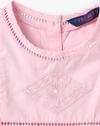 PINK SOLID LADDER LACE, LT PINK, 12-18M