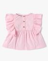 PINK SOLID LADDER LACE, LT PINK, 12-18M