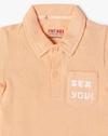 TSIRT WITH PILLOW BADGE, CORAL, 6-12M