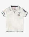 FLAT KNIT POLO TSHIRT, WHITE, 18-24M