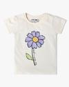 CRAYON FLOWER TSHIRT, WHITE, 12-18M
